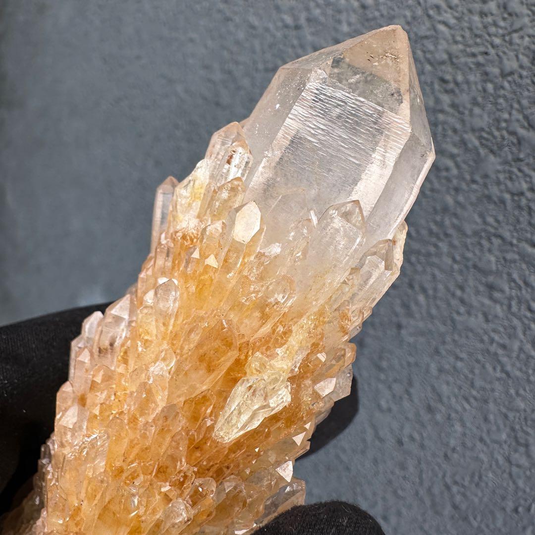 【金運】希少❗️レインボー☆両剣❗️超綺麗♡シトリン スピリットクォーツA1612