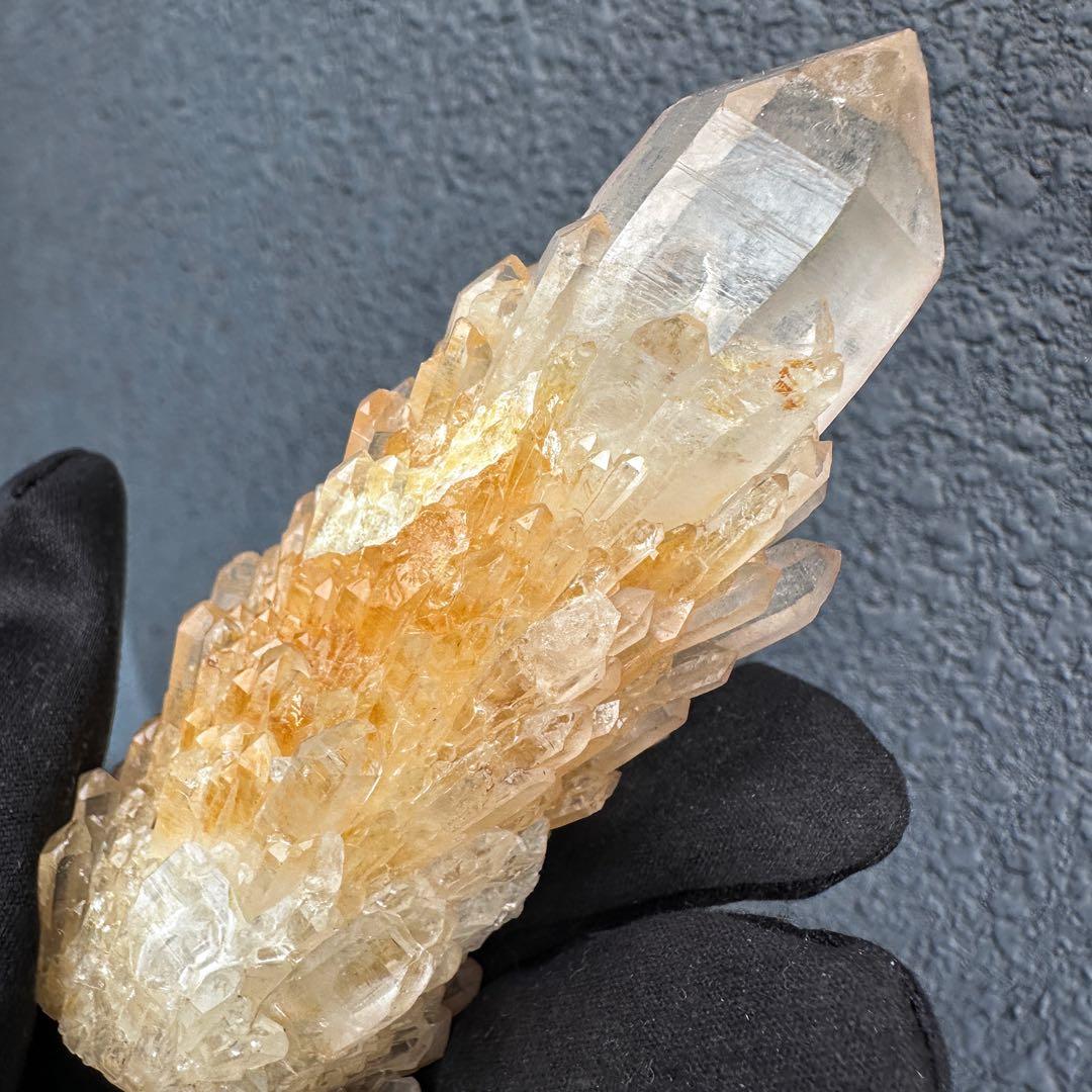 【金運】希少❗️レインボー☆両剣❗️超綺麗♡シトリン スピリットクォーツA1612