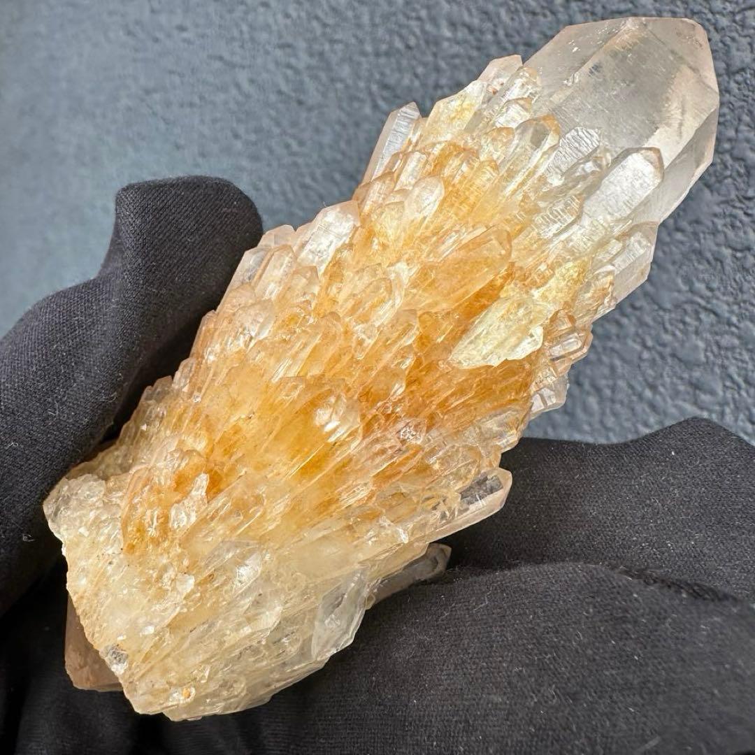 【金運】希少❗️レインボー☆両剣❗️超綺麗♡シトリン スピリットクォーツA1612