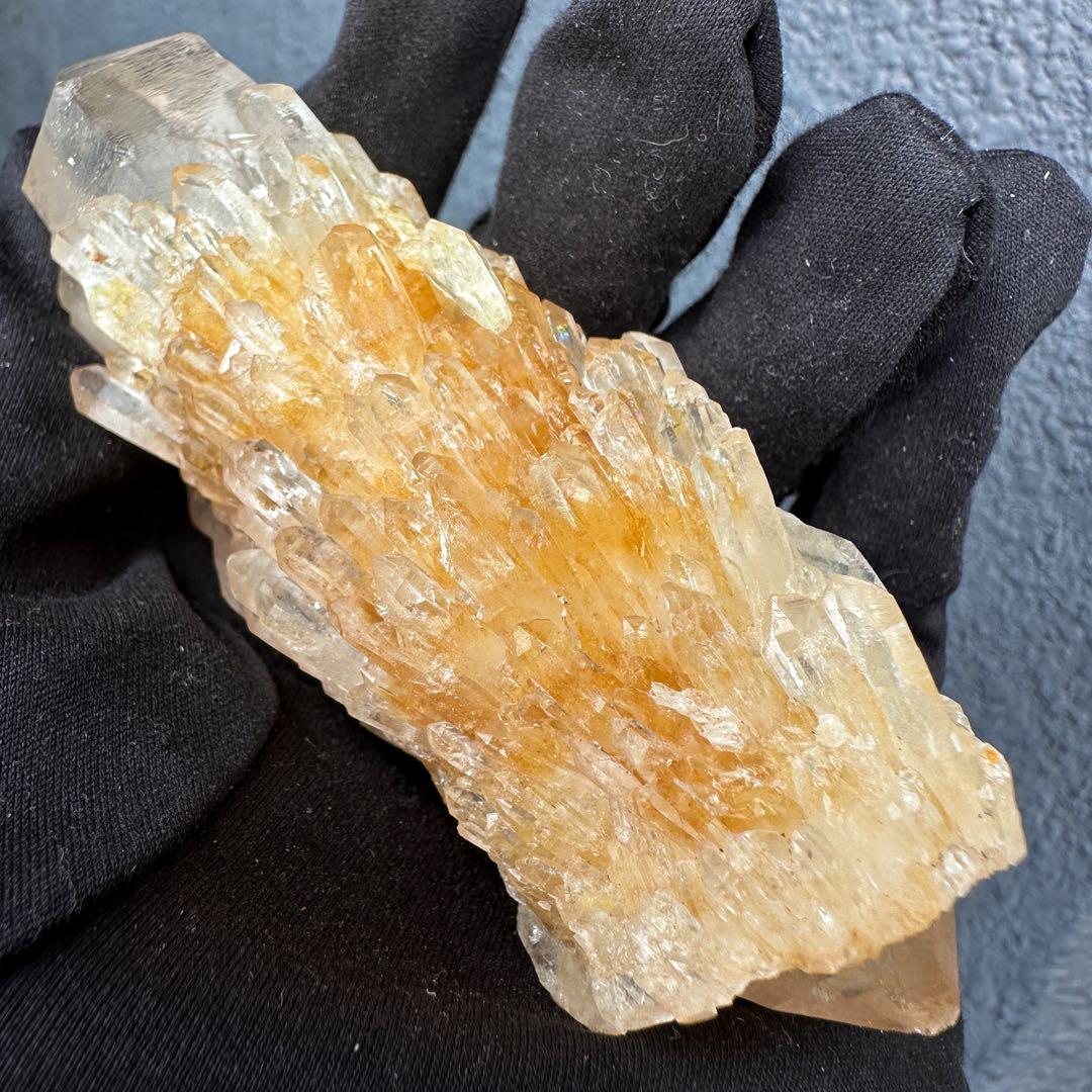 【金運】希少❗️レインボー☆両剣❗️超綺麗♡シトリン スピリットクォーツA1612