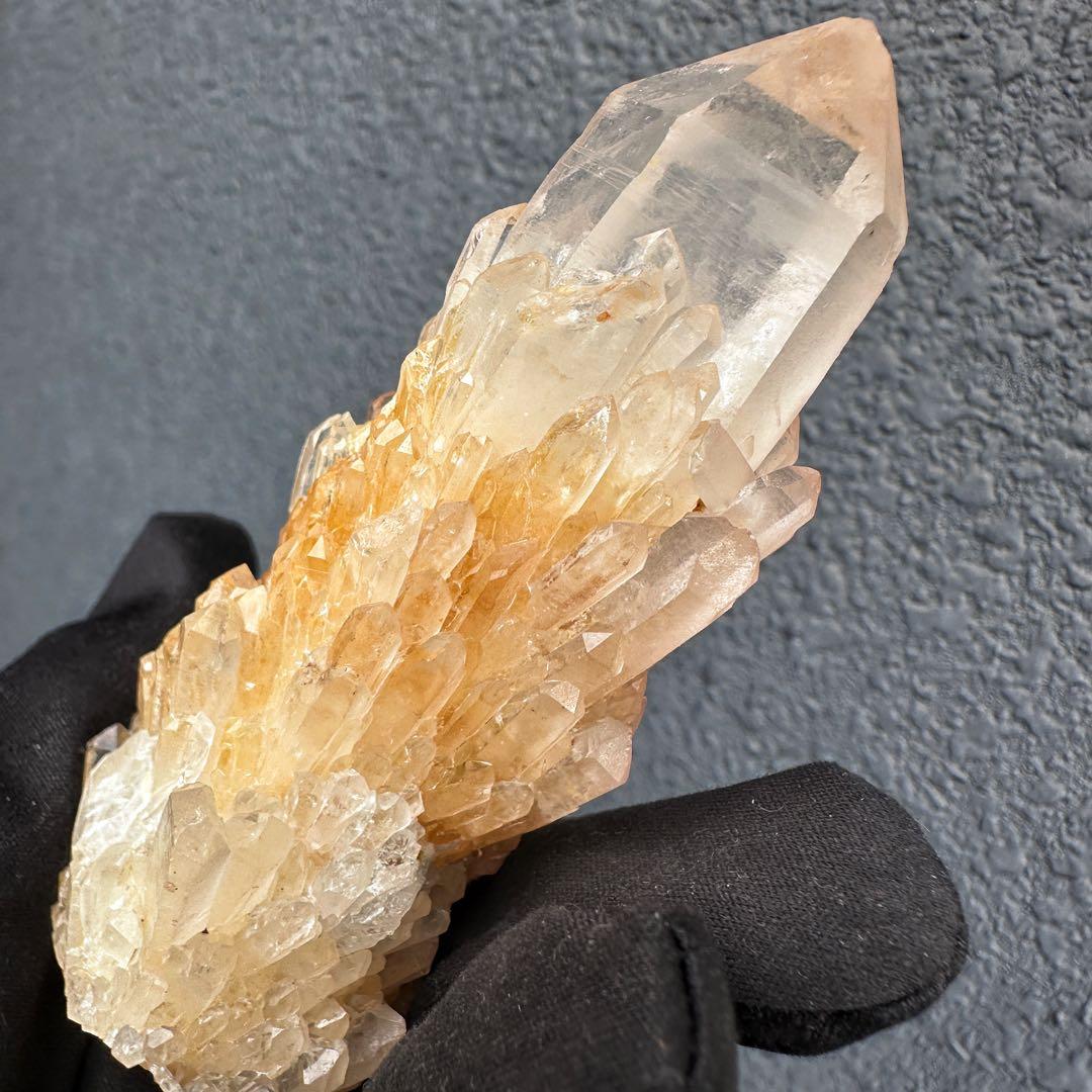 【金運】希少❗️レインボー☆両剣❗️超綺麗♡シトリン スピリットクォーツA1612