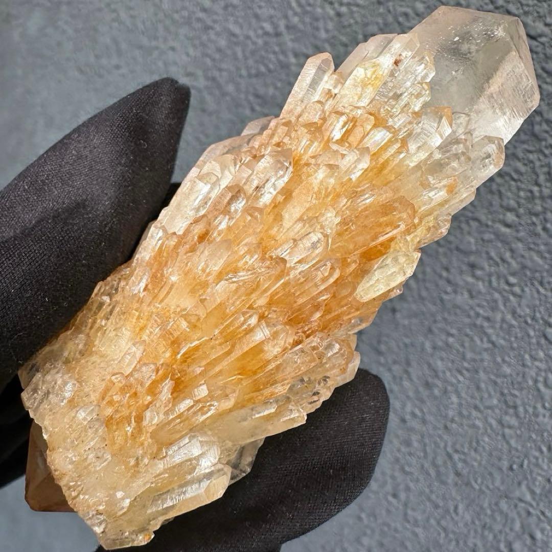 【金運】希少❗️レインボー☆両剣❗️超綺麗♡シトリン スピリットクォーツA1612