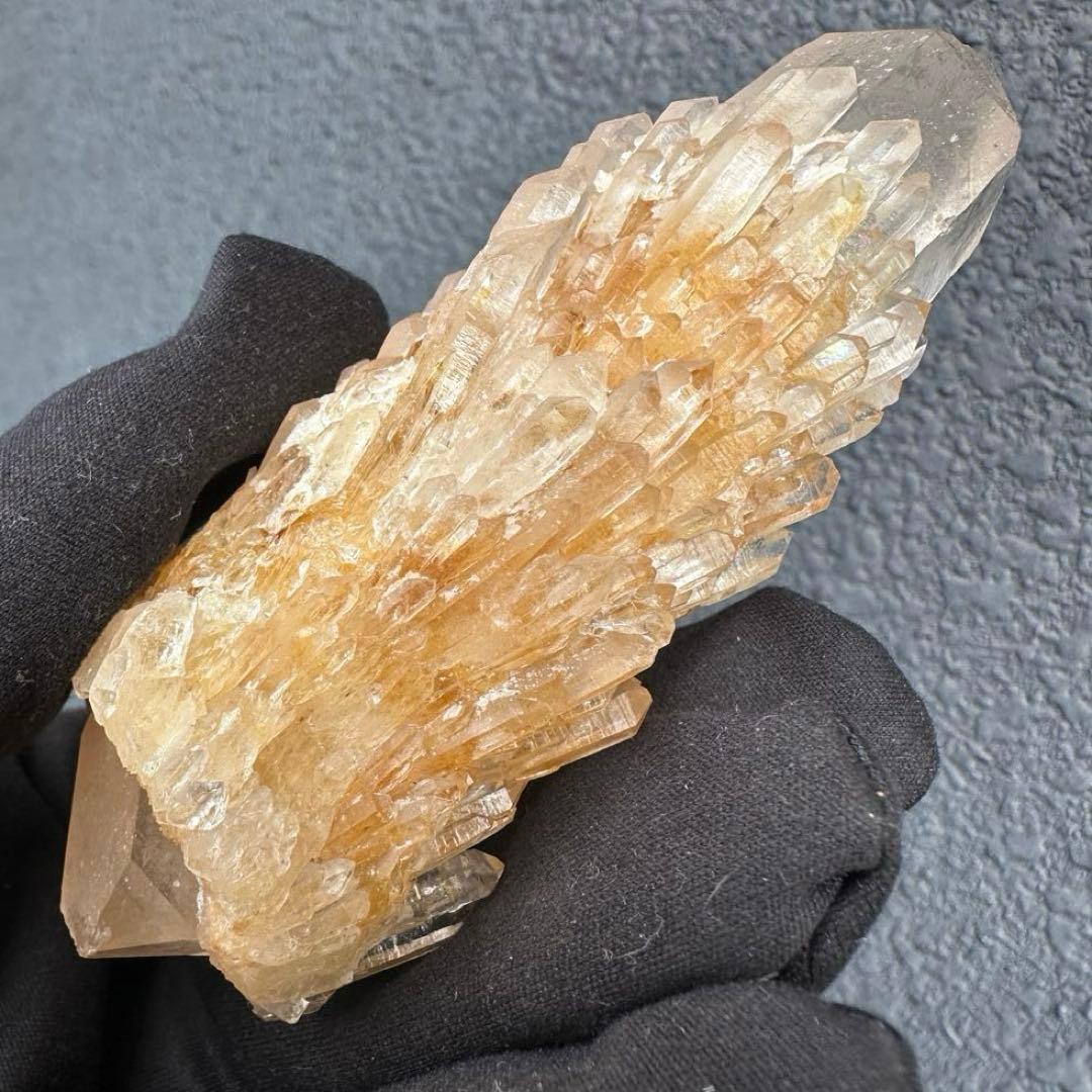 【金運】希少❗️レインボー☆両剣❗️超綺麗♡シトリン スピリットクォーツA1612