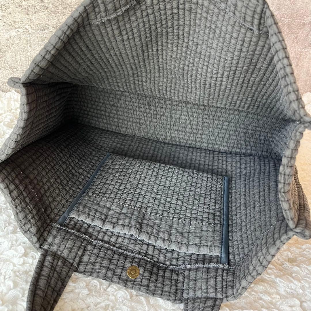 ヌビバッグ◎ダークグレー　スクエアバッグ　サブバッグ　イブル