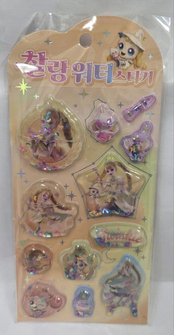 韓国シールまとめ売り3Dシール10枚ポケモンティニピンキティミッフィーポンドロ