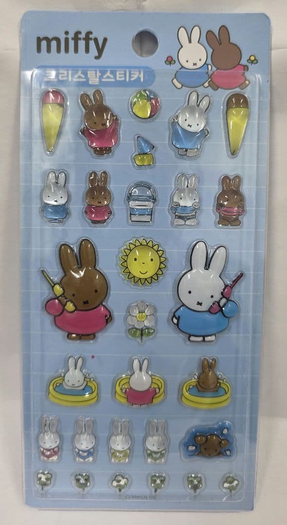 韓国シールまとめ売り3Dシール10枚ポケモンティニピンキティミッフィーポンドロ
