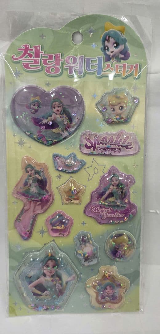 韓国シールまとめ売り3Dシール10枚ポケモンティニピンキティミッフィーポンドロ