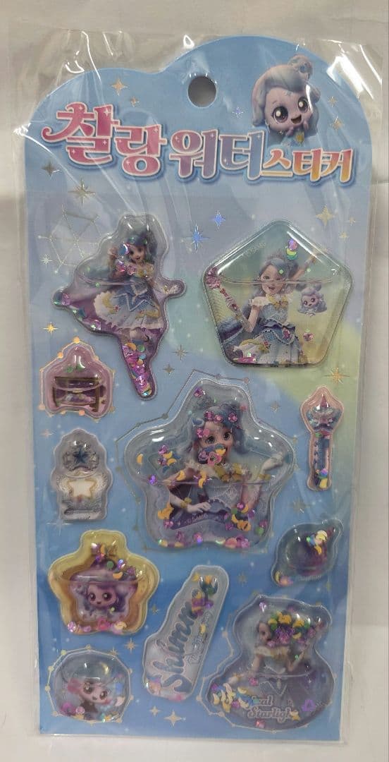 韓国シールまとめ売り3Dシール10枚ポケモンティニピンキティミッフィーポンドロ