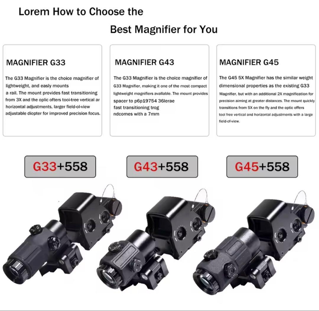EoTech EXPS3 ホロサイト & G43 マグニファイア セット