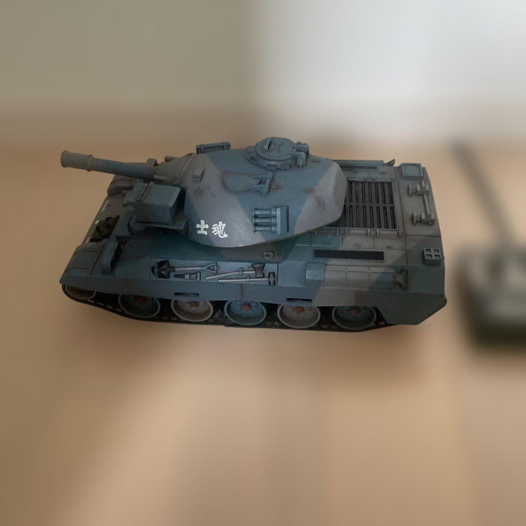 京商★陸上自衛隊74式戦車ウェザリング仕様？★動作確認未確認ラジコン送料無料