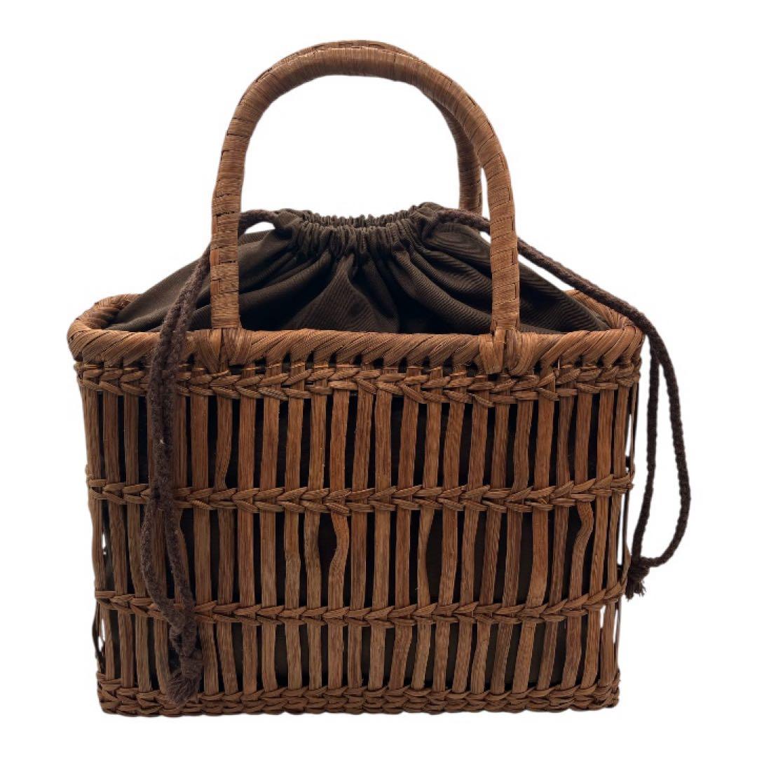 山葡萄バッグ　垣根網 手編み　籠　和装　きものKIMONO 特別価格　限定1点