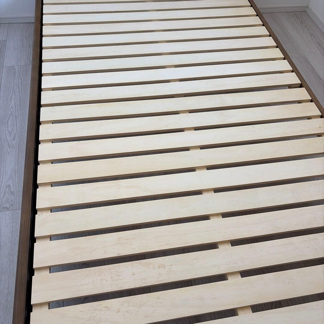 【3/20発送】クラッシュゲート/関家具　セミダブルベッドフレーム