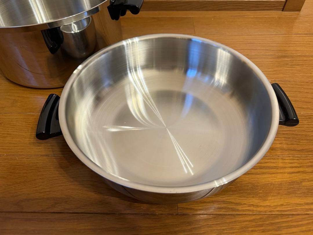 【未使用】 美品　6Lシチューパン　Amway 両手鍋　おまけレシピ