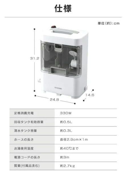 【新品未使用】アイリスオオヤマ リンサークリーナー RNS-300