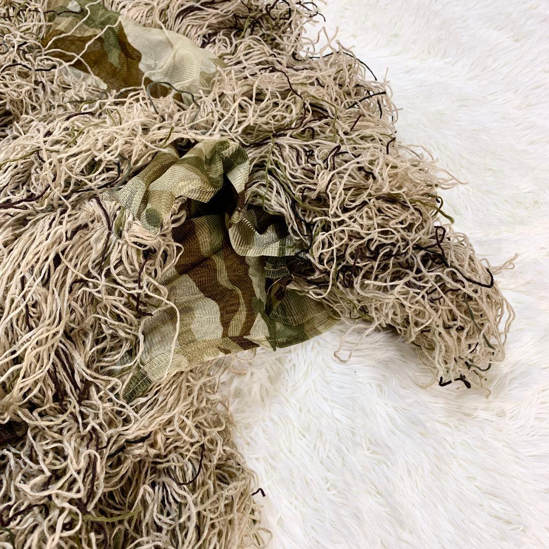 【良品】ギリースーツ　迷彩　カモフラ ポンチョタイプ XL/2XLサイズ