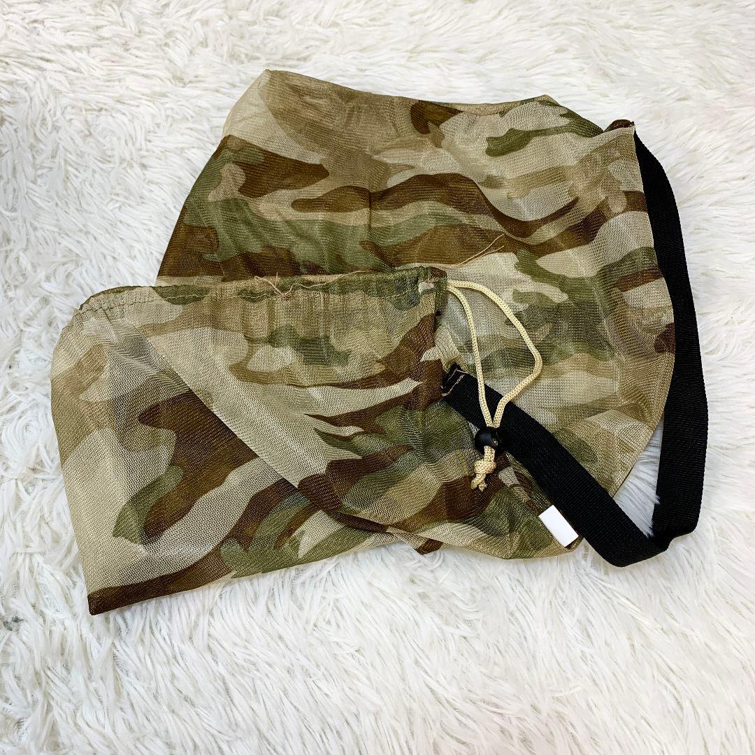 【良品】ギリースーツ　迷彩　カモフラ ポンチョタイプ XL/2XLサイズ