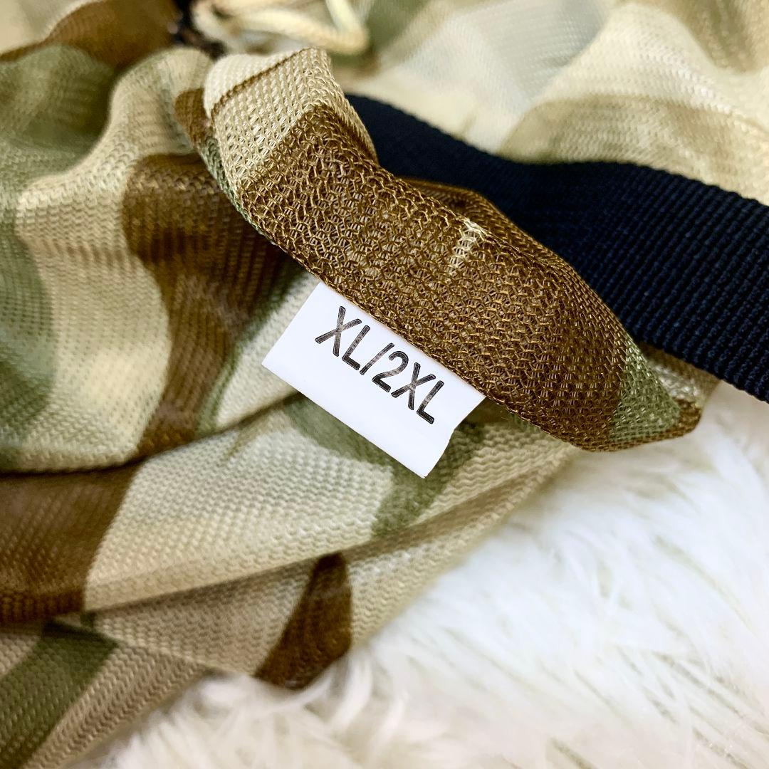 【良品】ギリースーツ　迷彩　カモフラ ポンチョタイプ XL/2XLサイズ