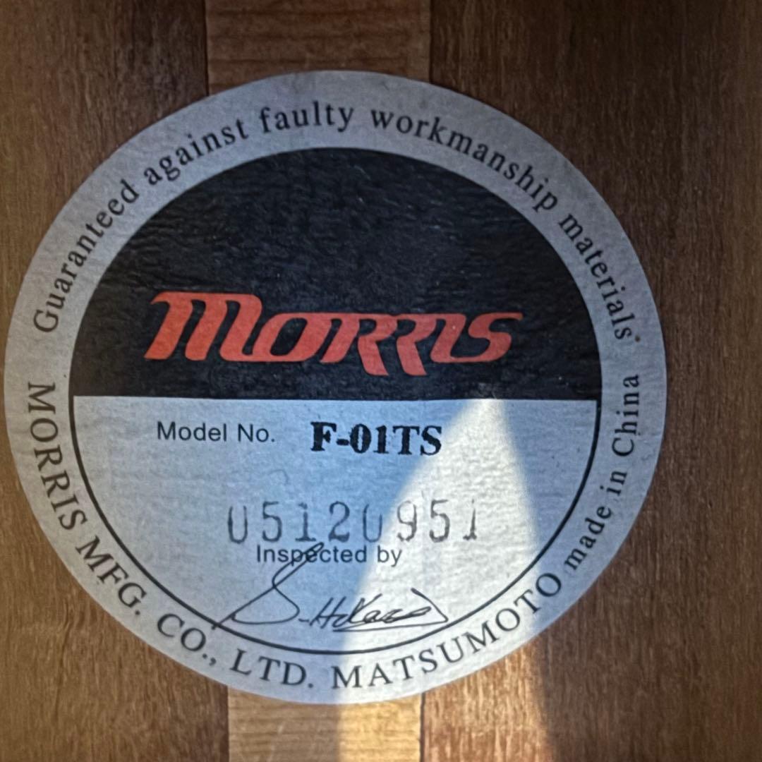 【美品 】Morris モーリス F-01TS アコース ティックギター