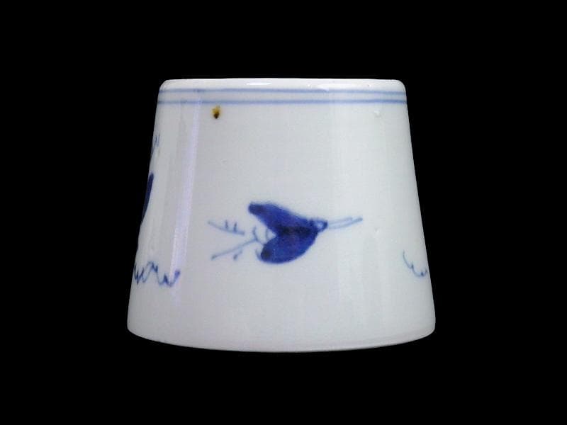 古伊万里　染付　朝顔の図　蕎麦猪口　C615AS-CXh