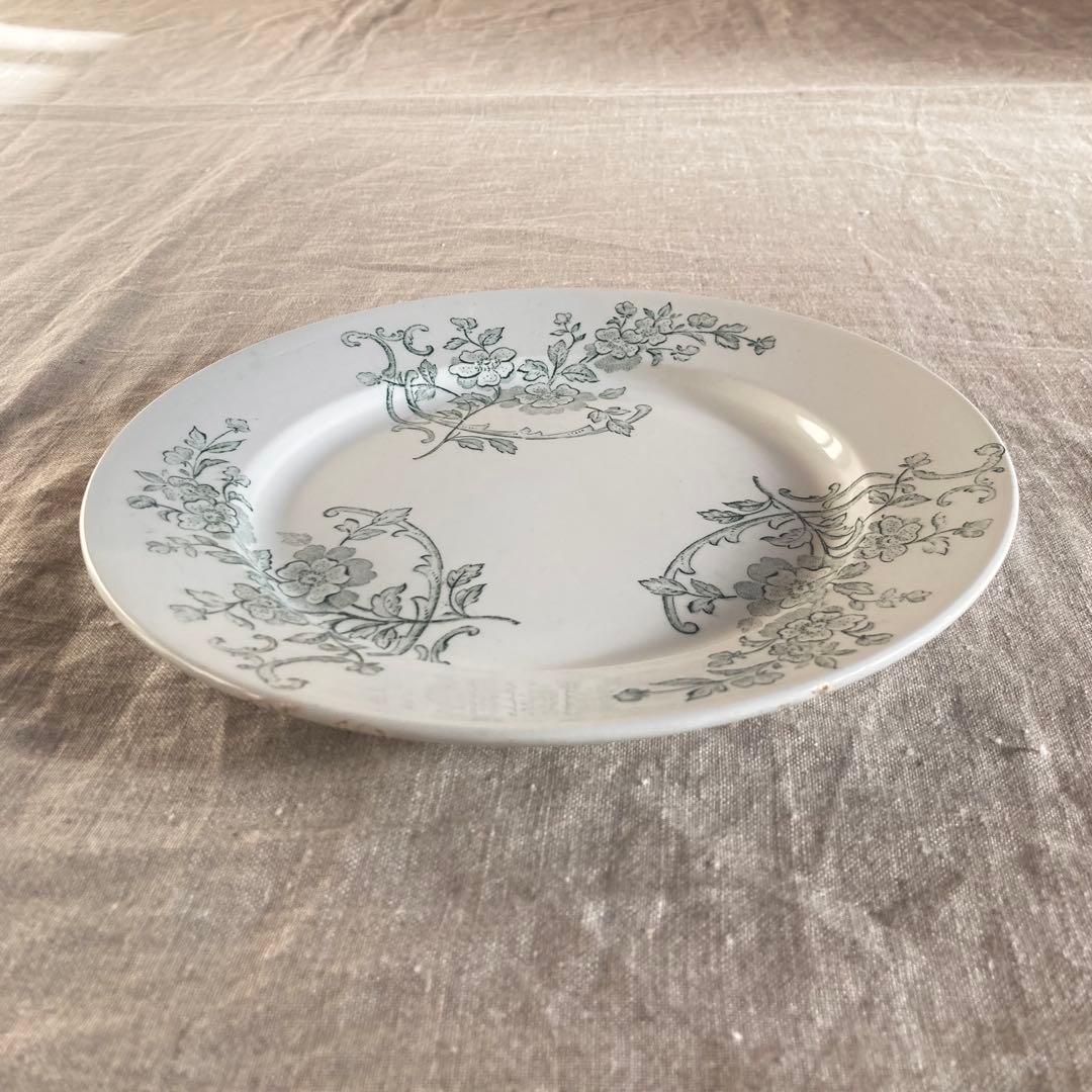 Pexonne　Capri　ペクソンヌ窯　フランス　アンティーク　プレート　平皿