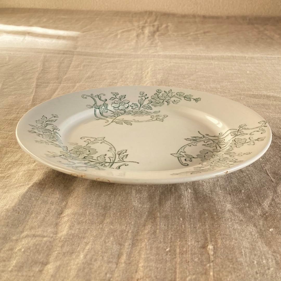 Pexonne　Capri　ペクソンヌ窯　フランス　アンティーク　プレート　平皿