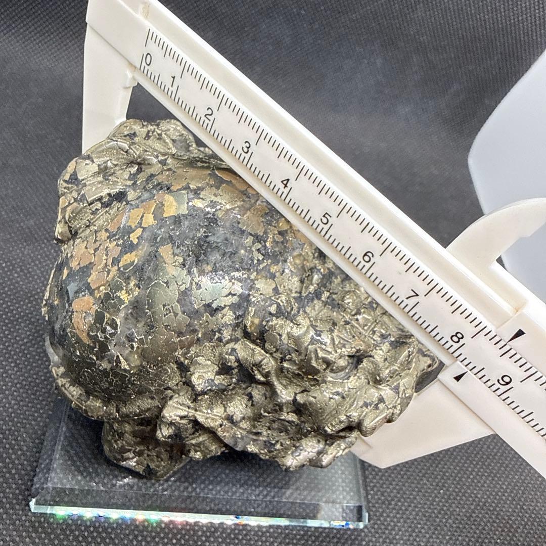 大きい子♪天然石　パイライト　ロングイ【龍亀】　黄鉄鉱