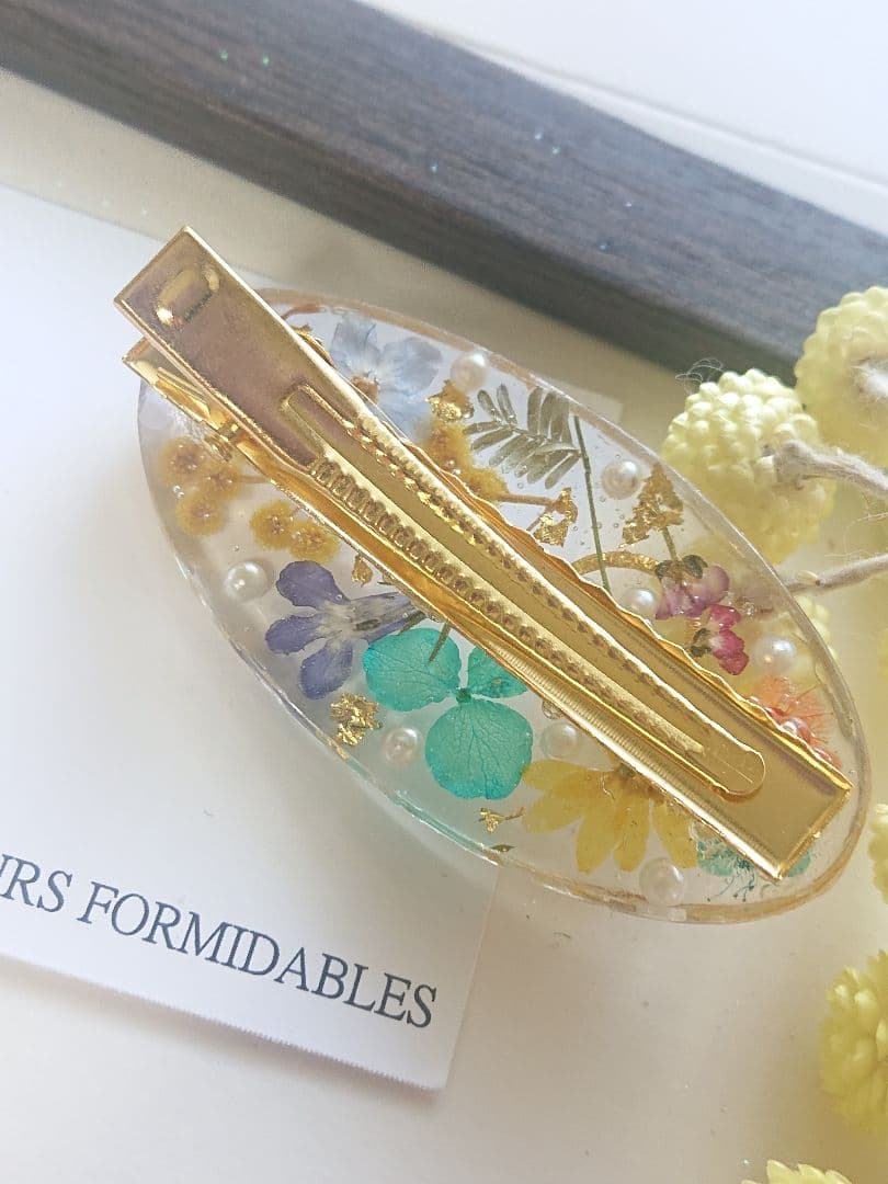☆*:.。. ヘアクリップ ♡ ミモザ .。.:*☆