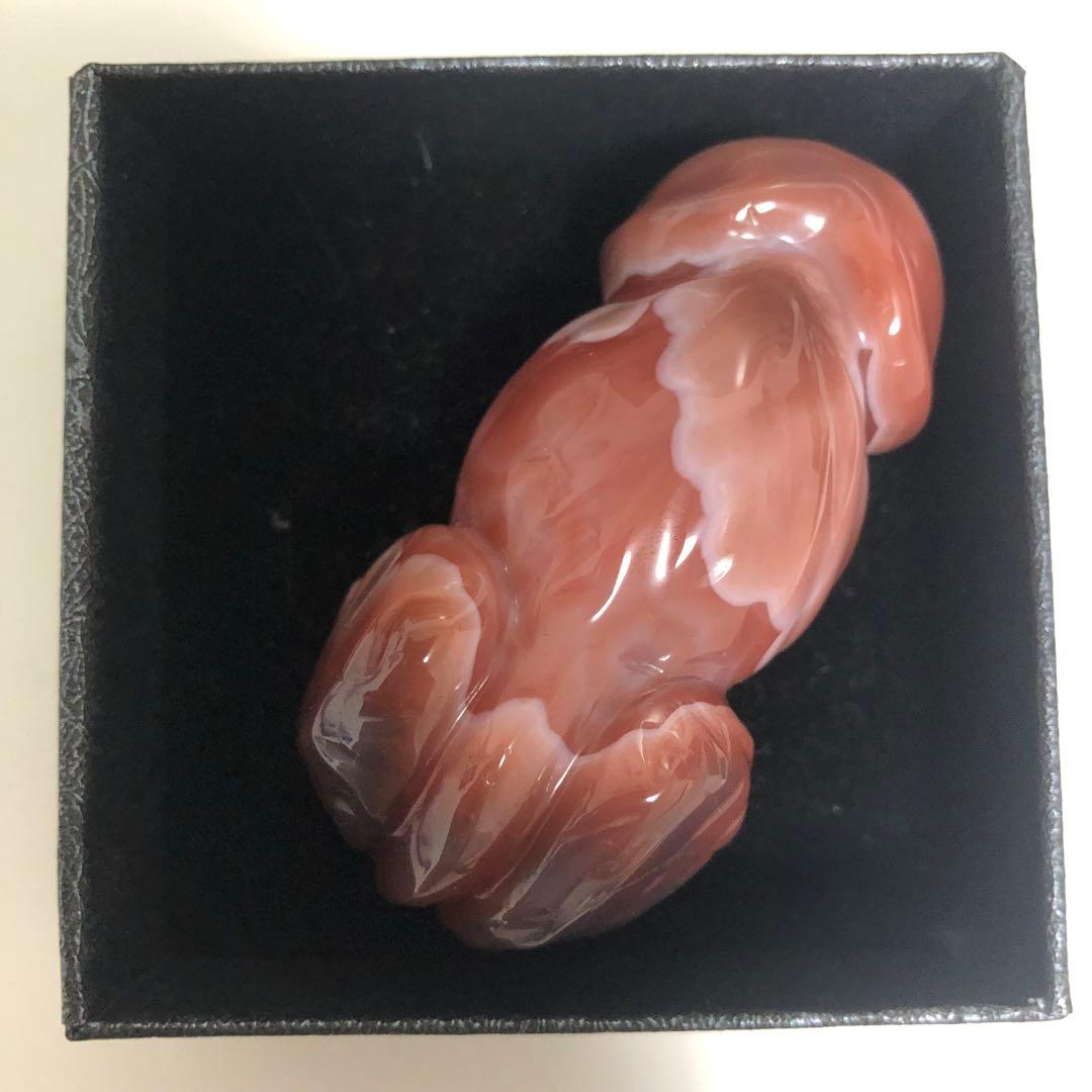 縁結び 男根 ヌードメノウ 生命力の象徴 男性器 趣味 天然石 瑪瑙 彫刻 C2