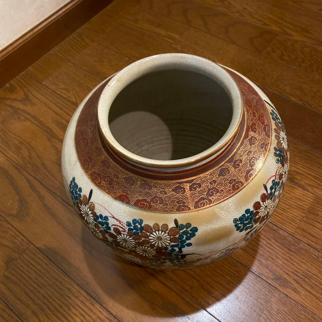 九谷焼　壺　花瓶　アンティーク