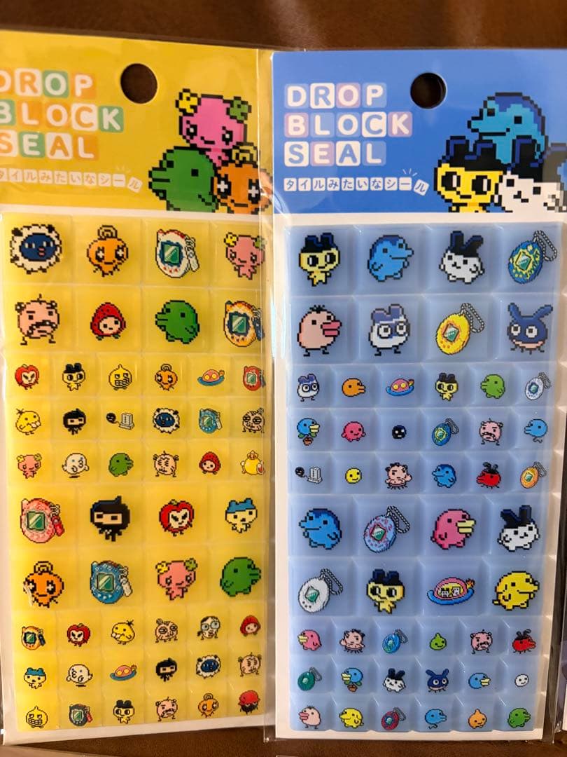 ドロップブロックシール 8枚 たまごっち パワーパフガールズ スヌーピー 他