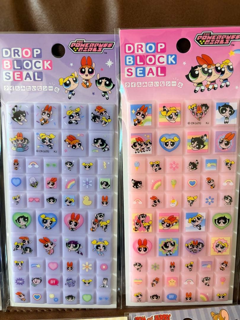 ドロップブロックシール 8枚 たまごっち パワーパフガールズ スヌーピー 他
