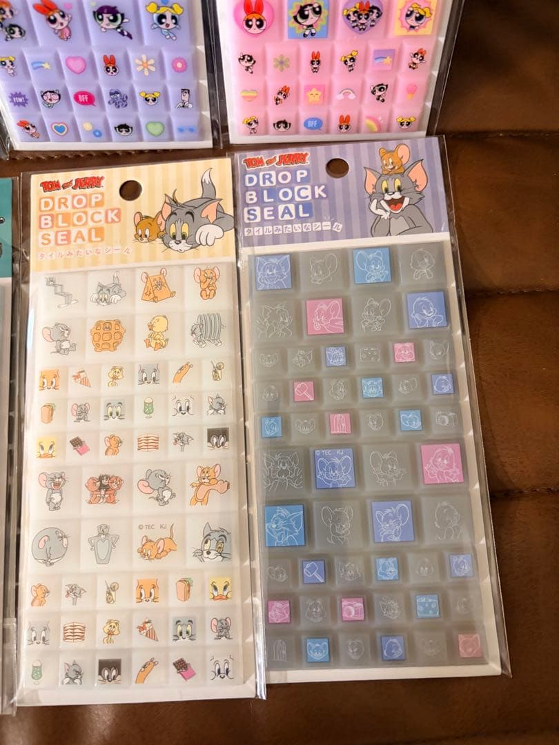 ドロップブロックシール 8枚 たまごっち パワーパフガールズ スヌーピー 他