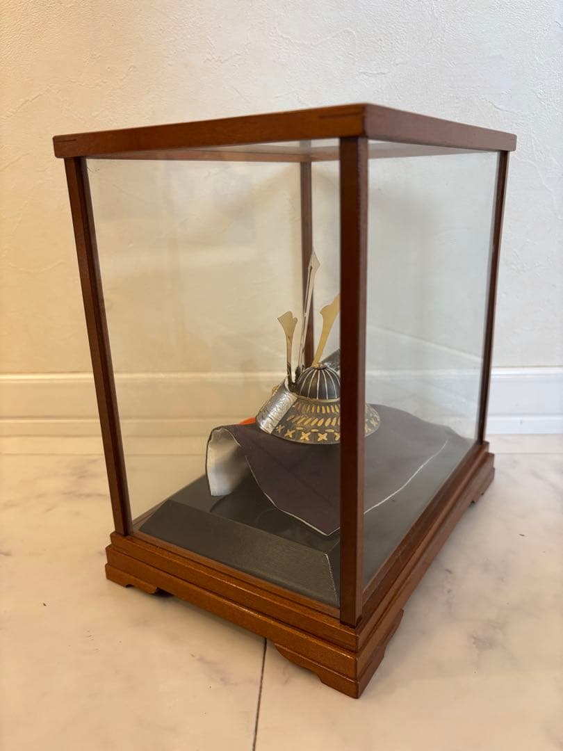 ★ 兜 剣付置物 シルバー　純銀 金銀工芸家・伝統工芸士 武比古作