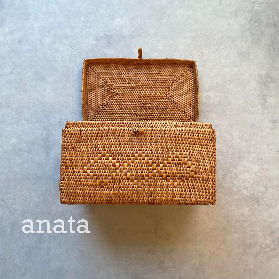 バリ島　マスクケース　新品未使用　テーブル用品　収納　小物入れ　かご　バスケット