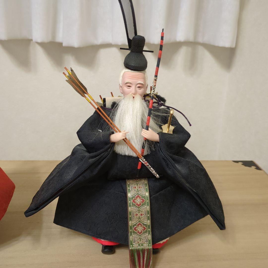 【shinsuke】お雛様七段飾り　人形15体+雪洞　桐箱入り　ビンテージ