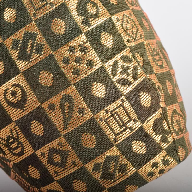 茶道具　膳所焼　陽炎園造　淡海ぜぜ　茶入　仕覆付　共箱　V　7139