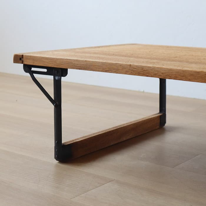 アンティーク ラワン材 折り畳み ローテーブル ちゃぶ台 古家具 レトロ