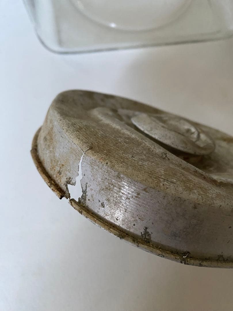 ガラス瓶　昭和レトロ　駄菓子　菓子瓶 瓶レトロ　気泡　アルミ蓋　アンティーク