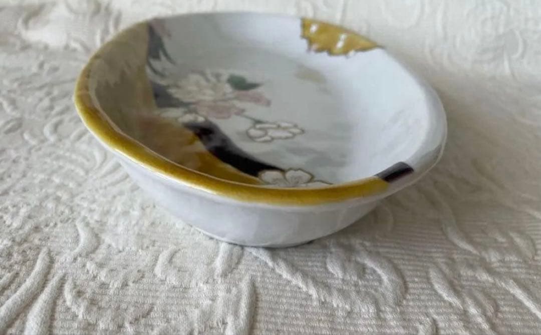 宮本晄さん　九谷焼　11号　大皿　オーバル　春待ち