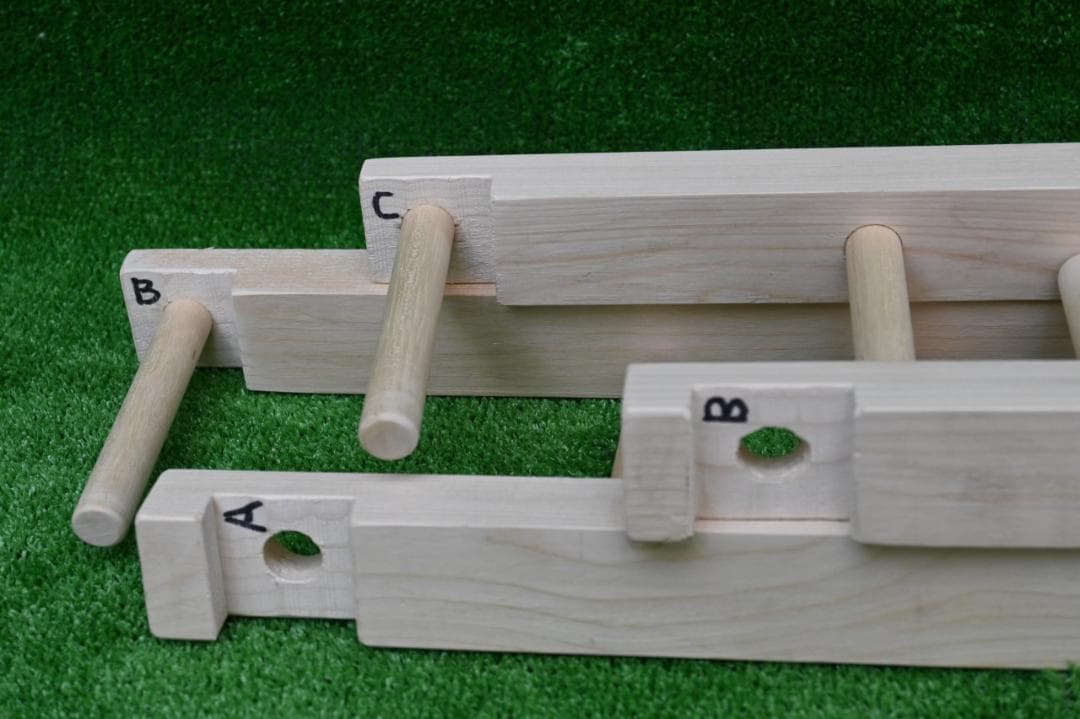 織り機 / 整経台 簡単組み立て式 5段 Q