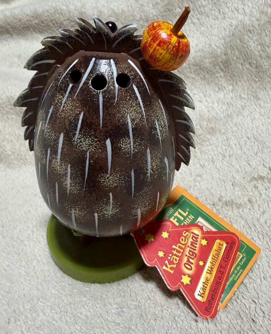 新品　ドイツ製 DUFTL SMOKY ハリネズミ　煙出し人形　置物