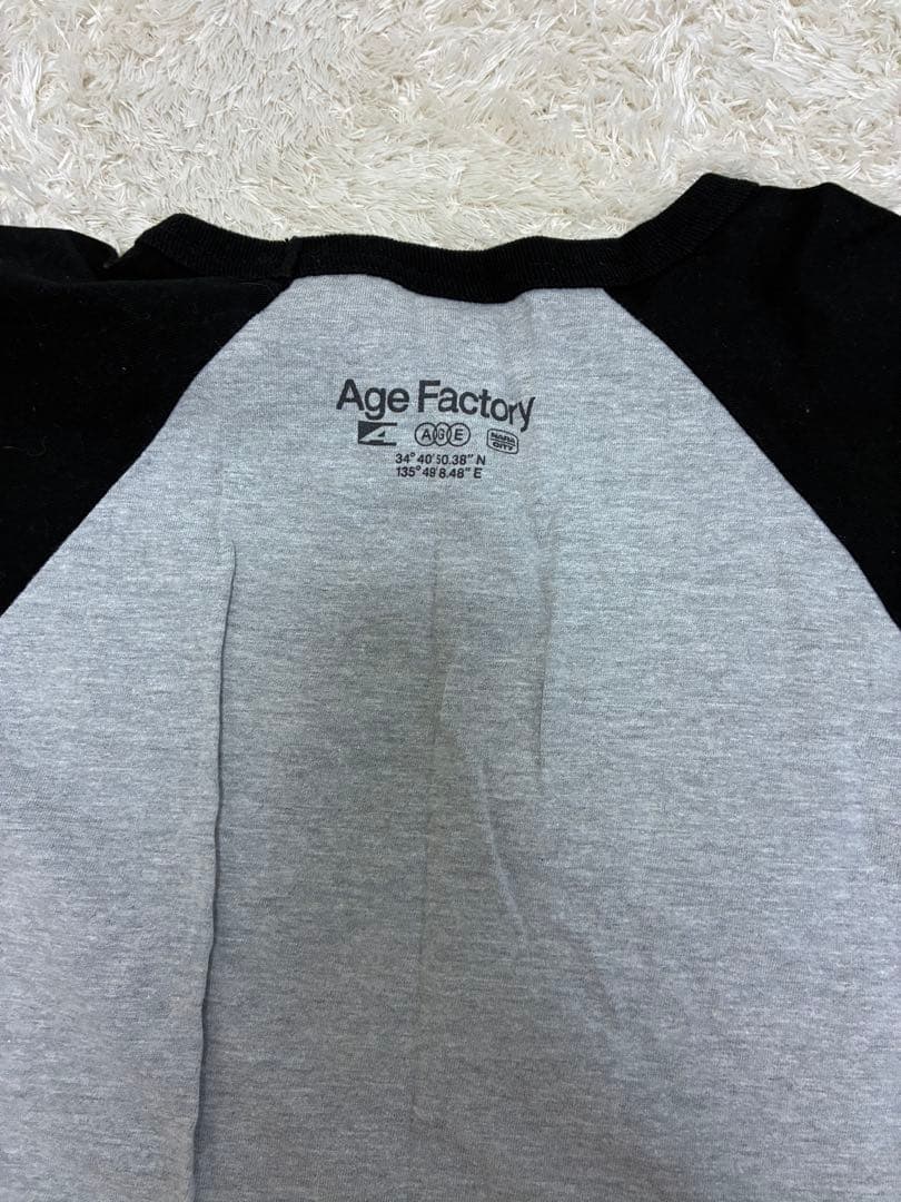 Age Factory バンド ラグランTシャツ ロンT