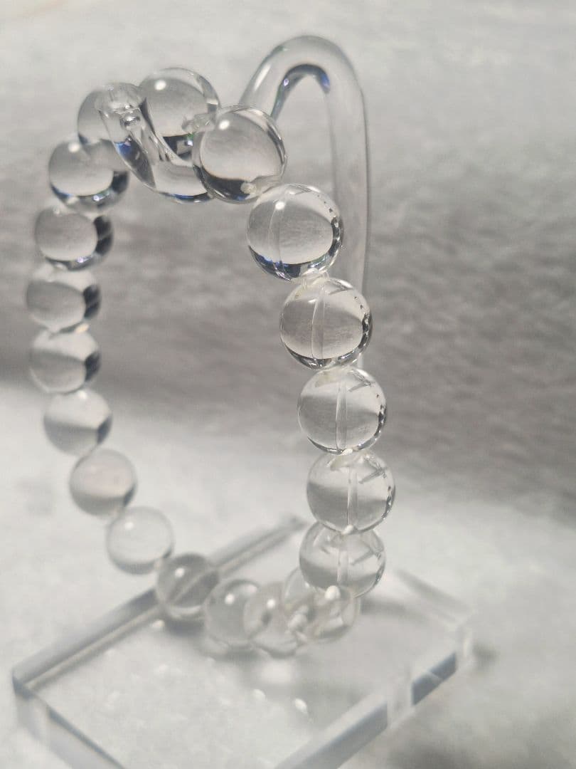 貫通穴なし クリアクォーツ ブレスレット