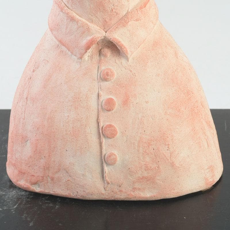 一陽会常任委員　彫刻家　中村輝作　『小女』　共箱　V　9947