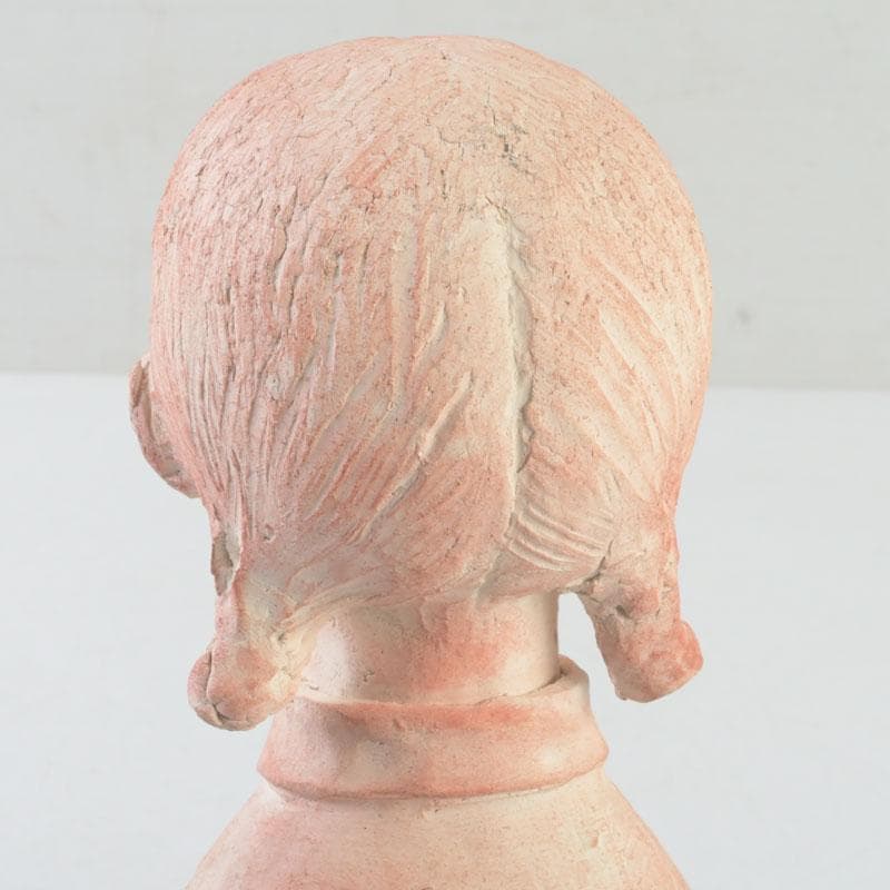 一陽会常任委員　彫刻家　中村輝作　『小女』　共箱　V　9947