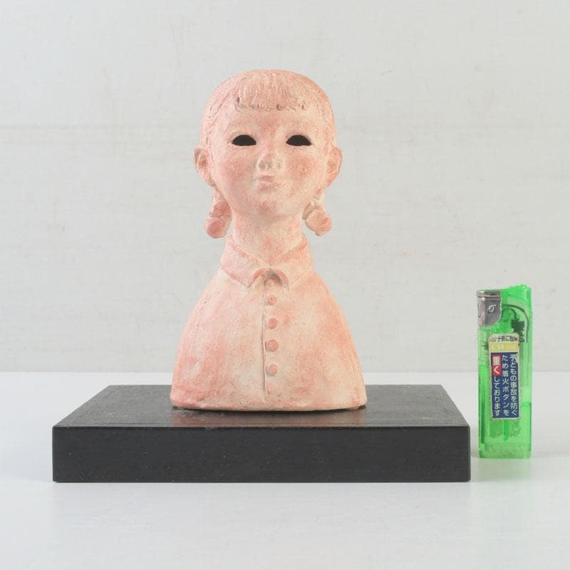 一陽会常任委員　彫刻家　中村輝作　『小女』　共箱　V　9947