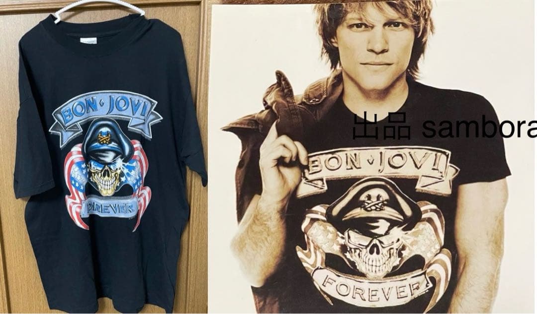 ボンジョヴィ 本人着用 ツアー公式Tシャツ 2000年 送料無料！