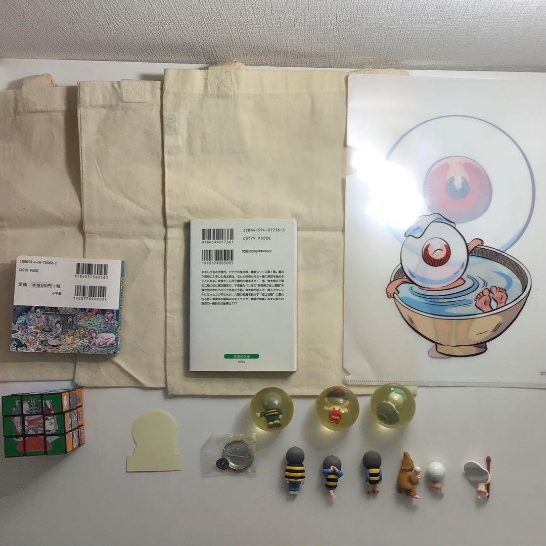 【ゲゲゲの鬼太郎】コップのフチ子　ルービックキューブ　トートバッグ　缶バッジ