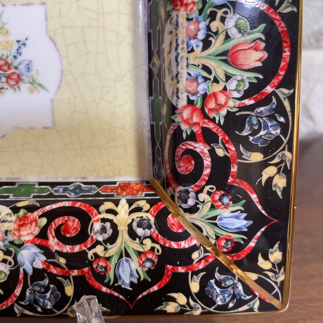 ウェッジウッド ハーレクインジュエル　フルリムスクエアディッシュ　トレイ