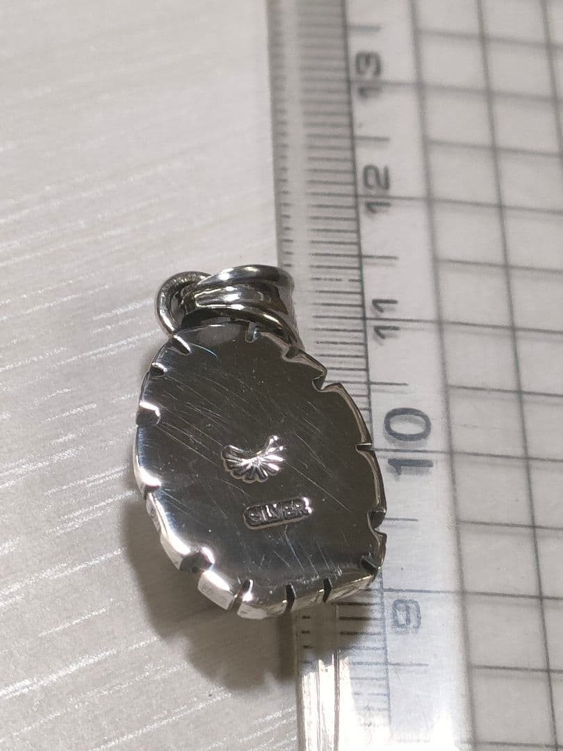 アリゾナモレンシ鉱山ターコイズシルバー925製ナバホスタイルペンダント